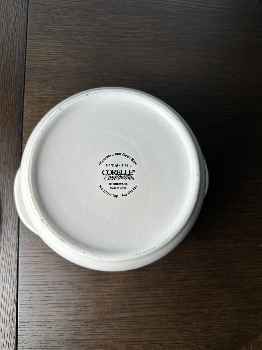 Corelle Coordinates Stoneware Abundance Pattern 1 1/2 quarts With Lid